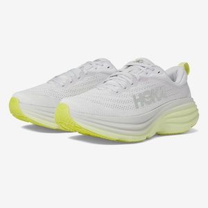 Hoka Bondi 8 women sneakers, Size 7,  color Nimbus Cloud/Luminary Green